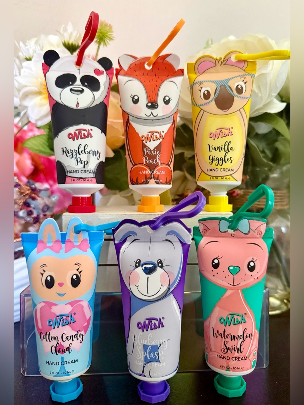 🆕🍡 WISH LIMITED EDITION 6-PIECE “SWEET ANIMALS” HAND CREAM COLLECTION. BRAND NEW
